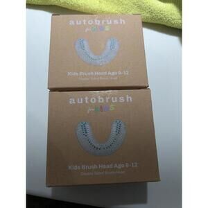 NEW Autobrush For Kids Brush Head Double Sided Ages 9-12 Lot Of 2 Sealed